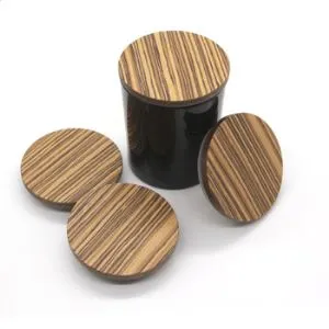 Tutup Guci Lilin Kayu