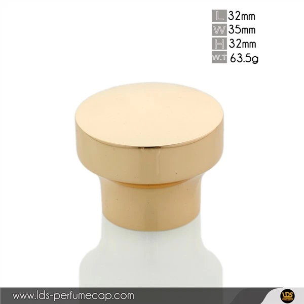 Tutup Parfum Emas Zamac Debossed